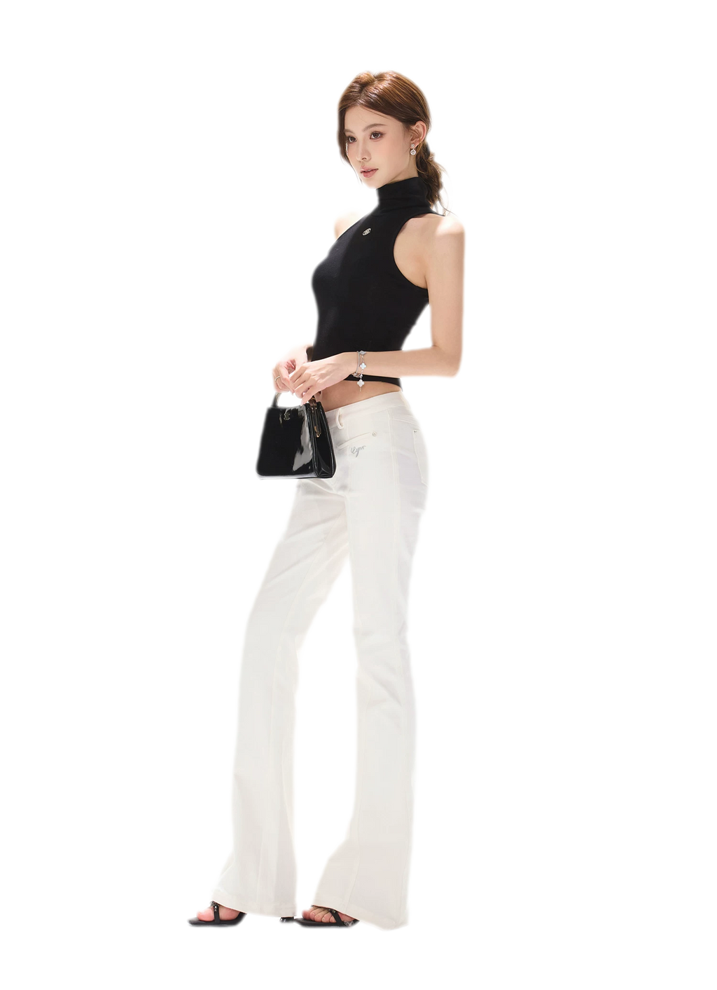 Cutout High Neck Tank