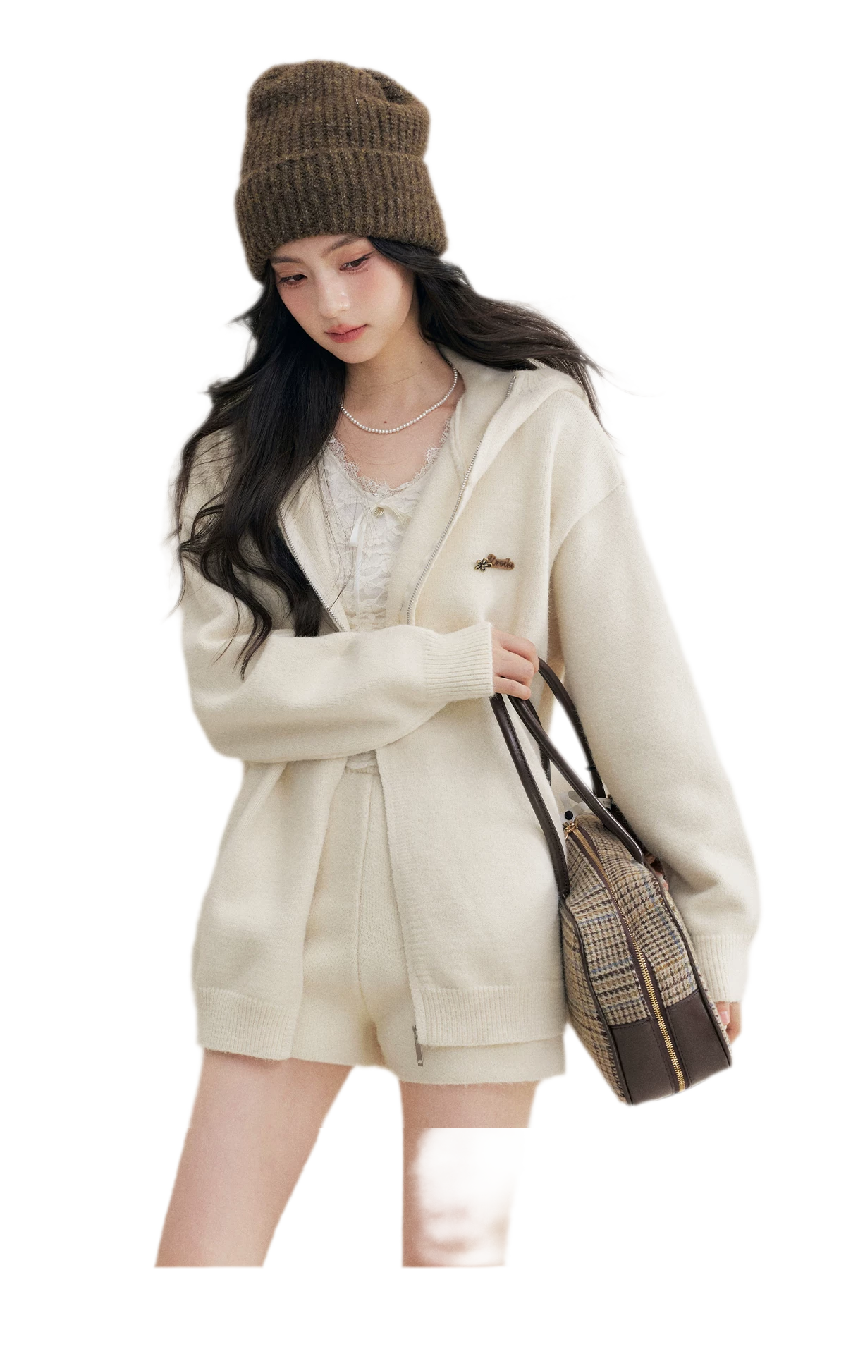 Cozy Knit Hoodie Set