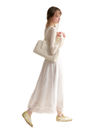 Lyocell Lace Pleated Skirt