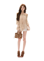 Embellished Satin Mini Skort