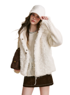 Bear Fleece Hooded Vest
