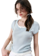 Ruched Layered T-Shirt