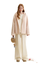 Soft Wool Hooded Jacket