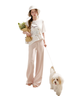Airy Layered Lace Drawstring Pants