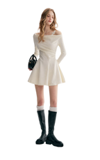 Daisy Lace One-Shoulder Dress