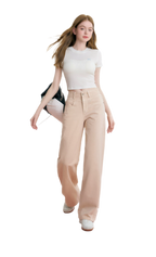 High-Waist Wide-Leg Jeans