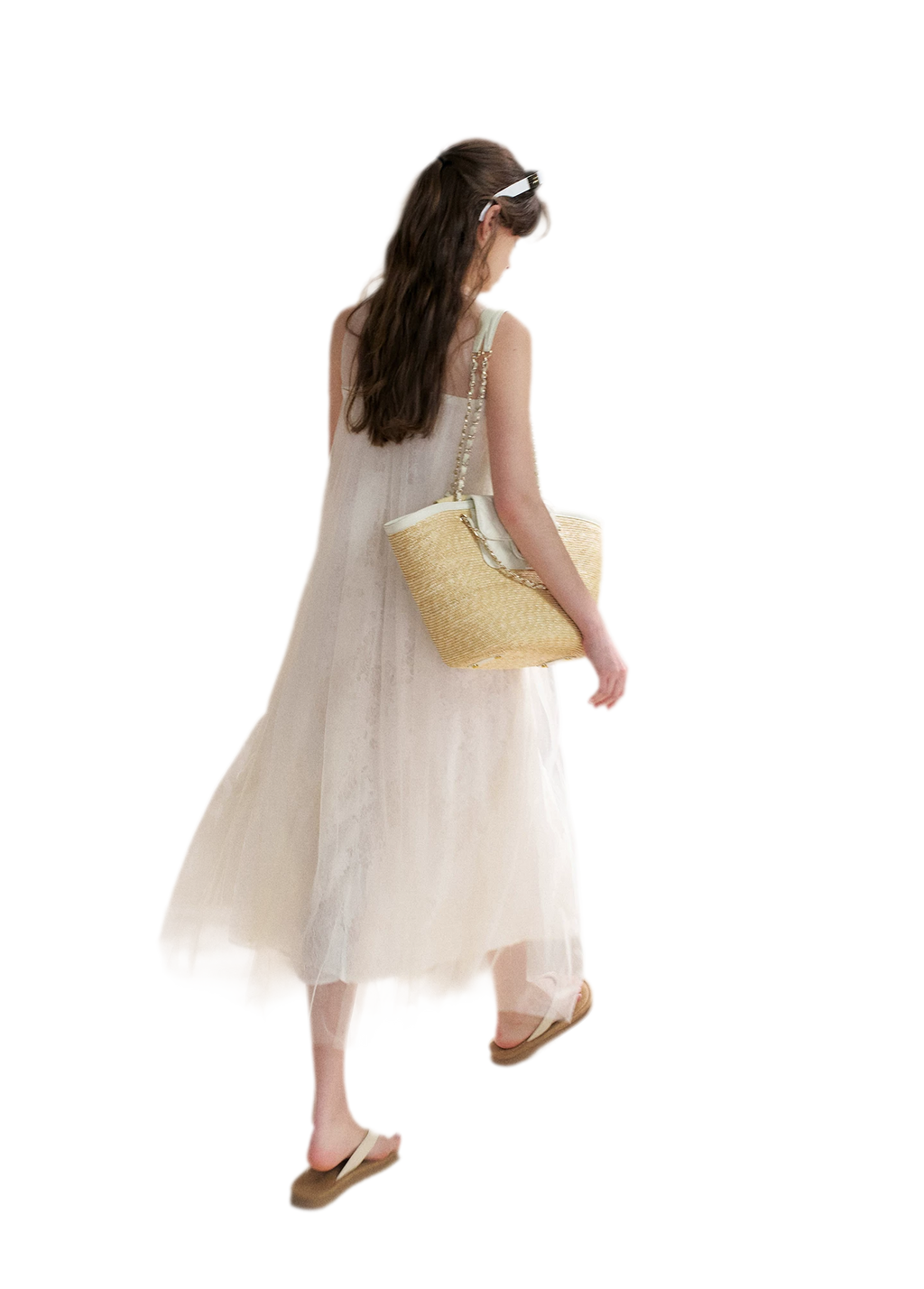 Sleeveless Mesh Lace Dress