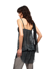 Sheer Satin Snake Camisole