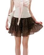 Staycation Ruffled A-Line Floral Skirt