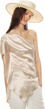One-Shoulder Waist-Slimming Top