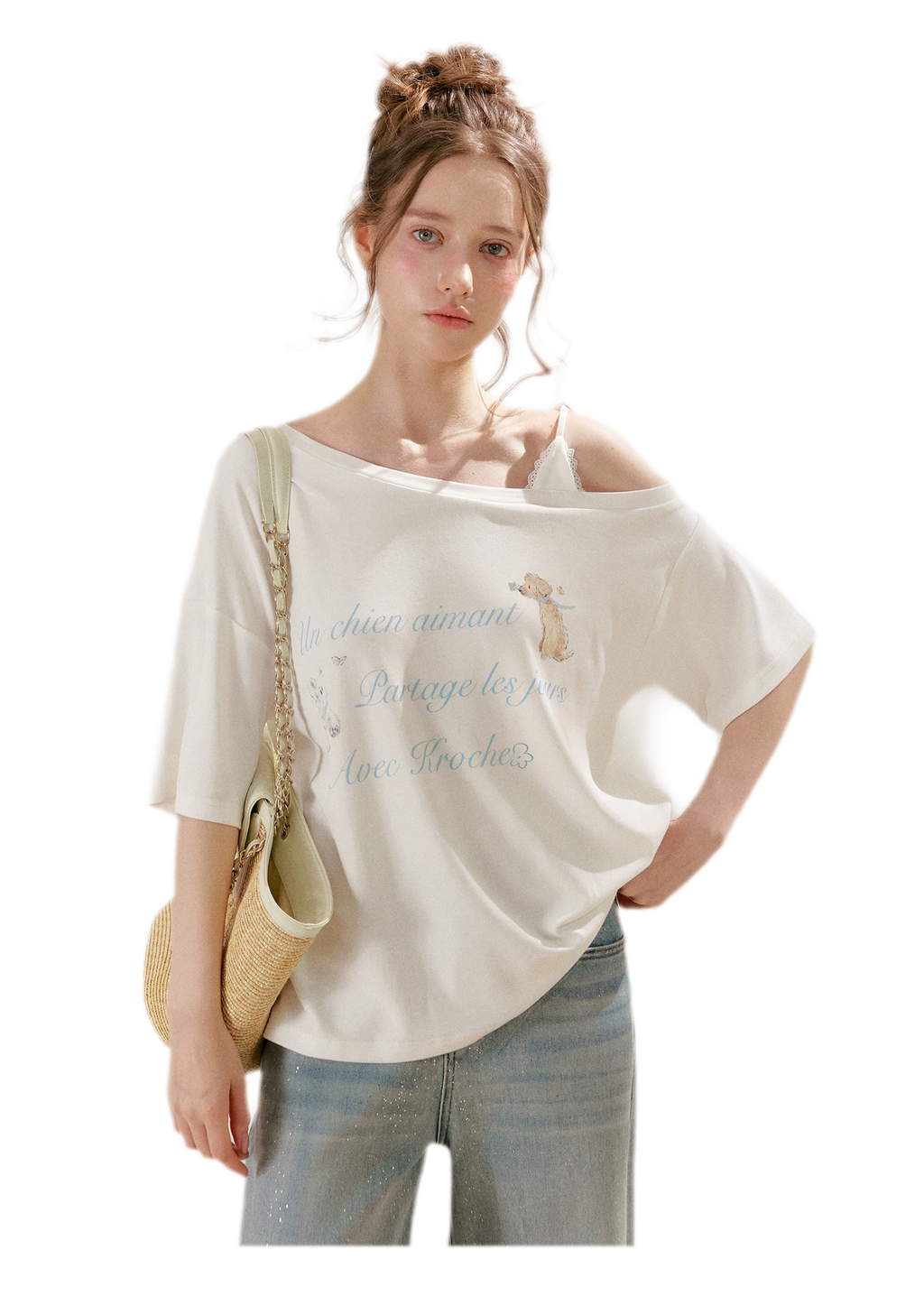 Modal Cotton Lace Tee