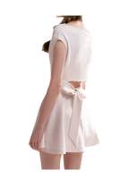 Romantic French Off-Shoulder Short Dress