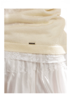 Lyocell Lace Pleated Skirt
