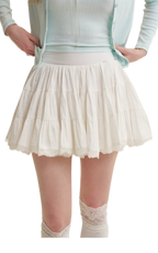 Romantic Lace Puff Skirt