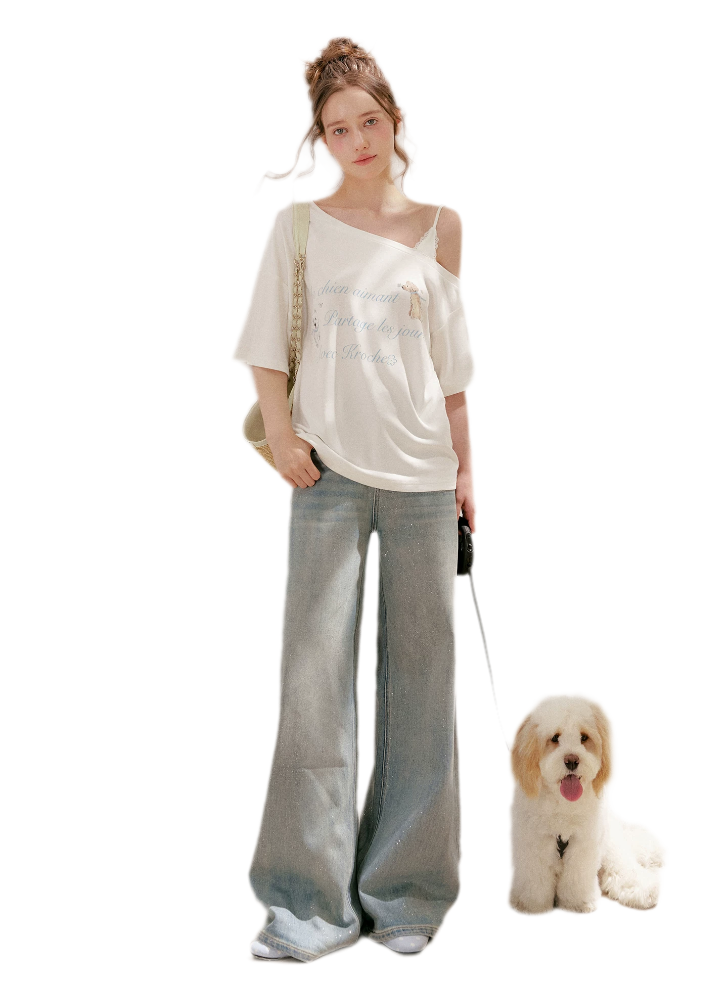 Modal Cotton Lace Tee
