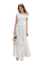 Asymmetric Lace Short Sleeve T-Shirt