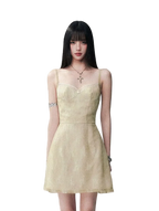 Sage Lace Mini Dress