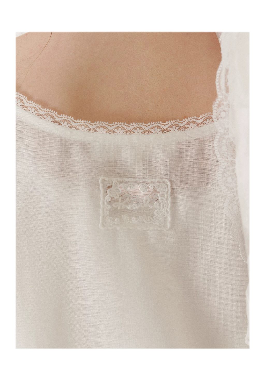 Lace Trim Puff Sleeve T-Shirt