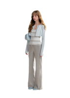 Tencel Cotton Drawstring Flared Pants