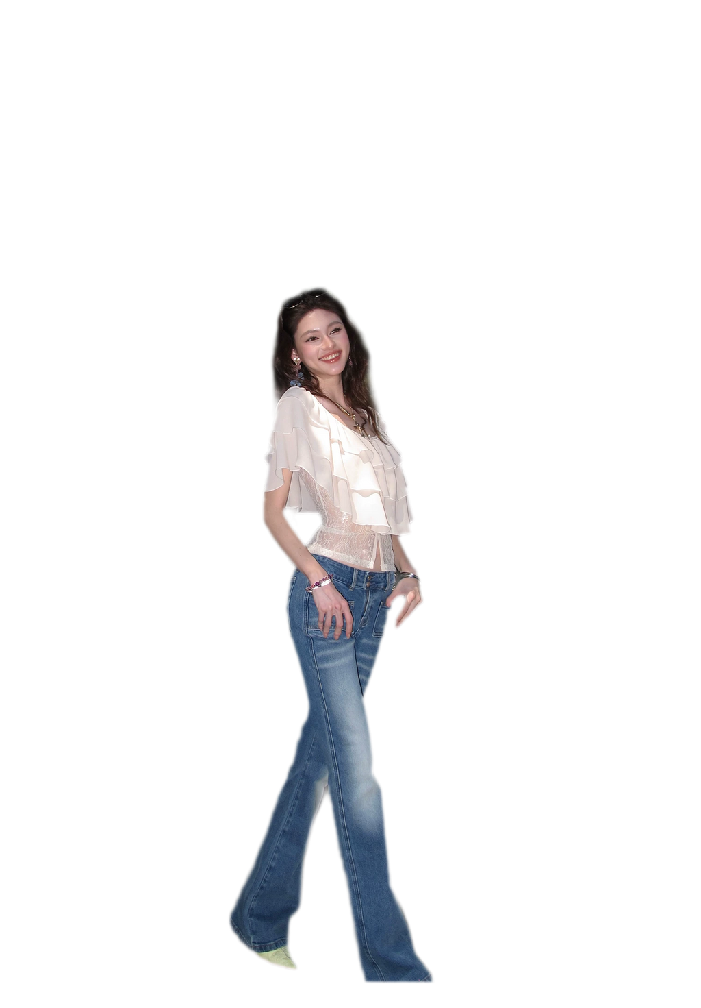 Low Rise Flare Jeans