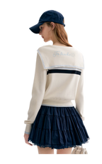 Lace Sailor Tie Cardigan