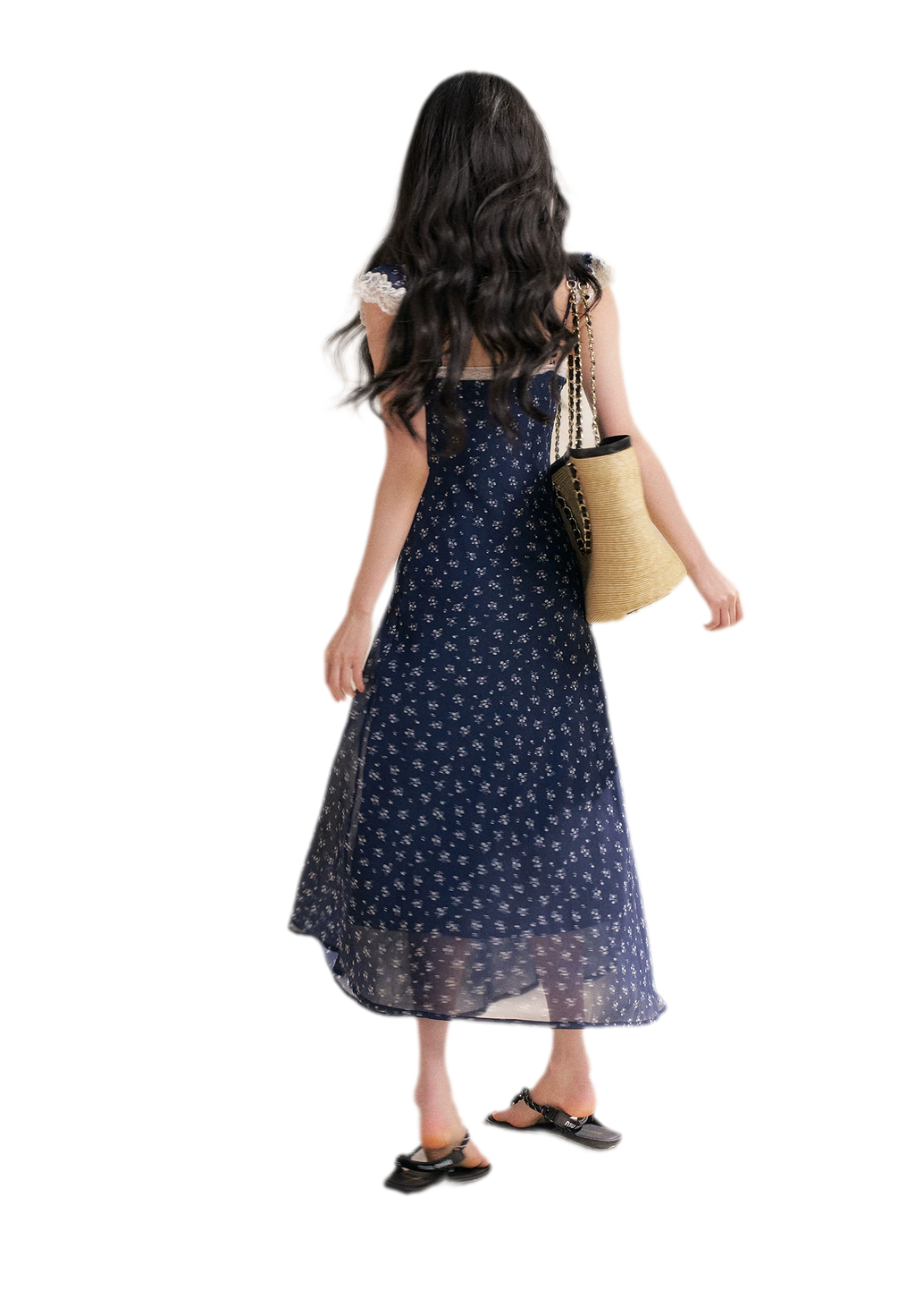 Lace Floral Camisole Dress