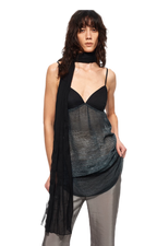 Sheer Satin Snake Camisole