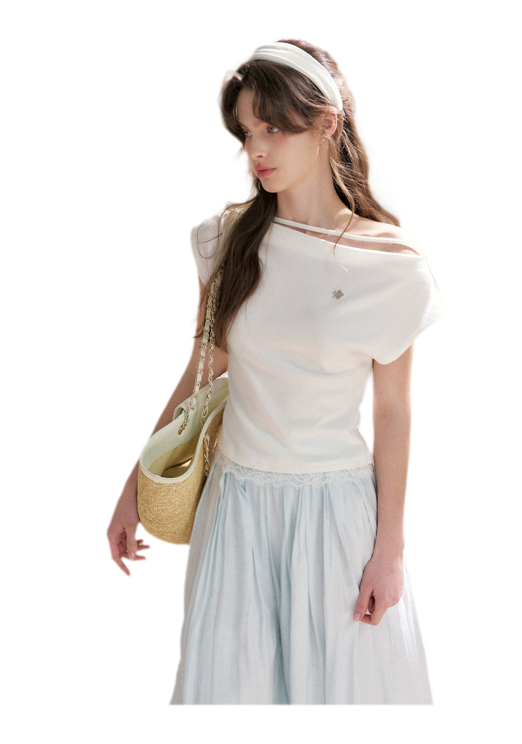 Pleated Wide-Leg Pants