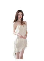 Ruffled Asymmetric Cami Dress
