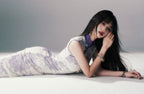 Iris Purple Mesh Qipao