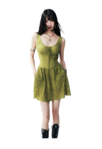 Moss Lace Waist Dress