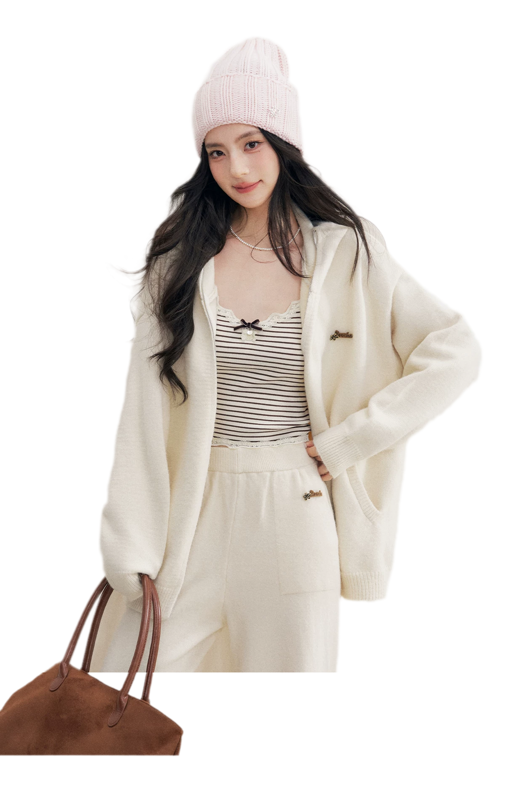Cozy Knit Hoodie Set