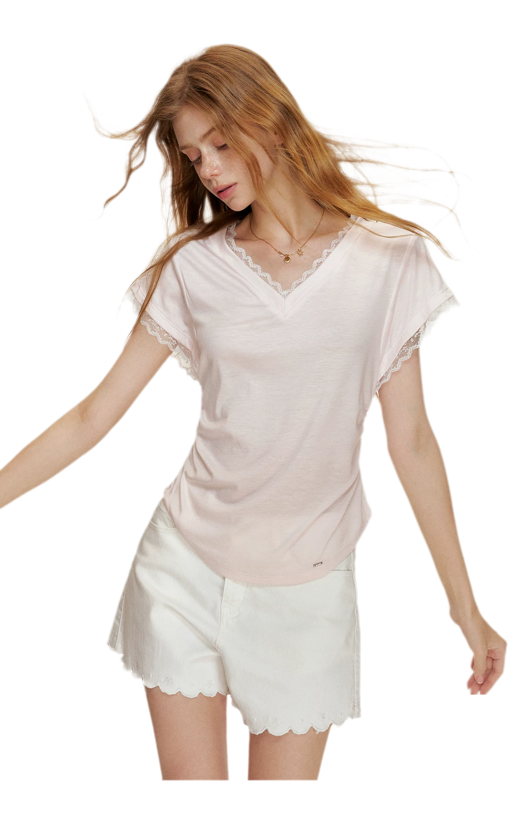 Lace Trim T-Shirt