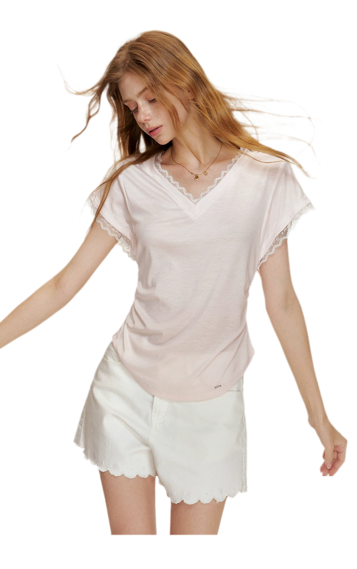 Lace Trim T-Shirt