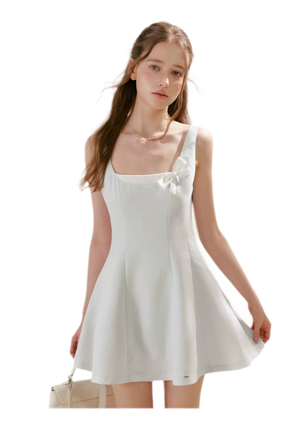 Bow Detail Short A-Line Dress