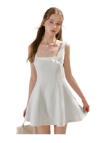 Bow Detail Short A-Line Dress