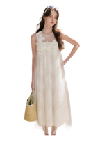 Sleeveless Mesh Lace Dress