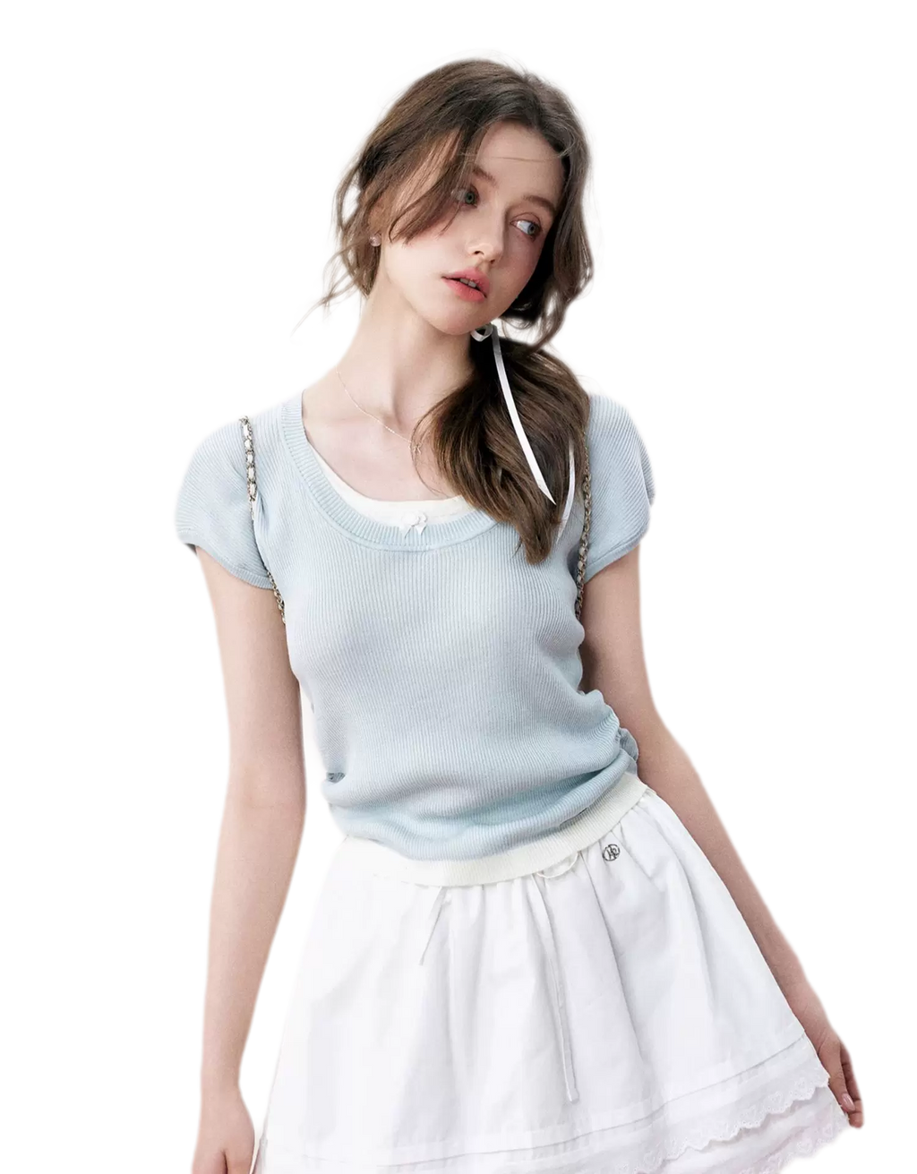 Ruched Layered T-Shirt