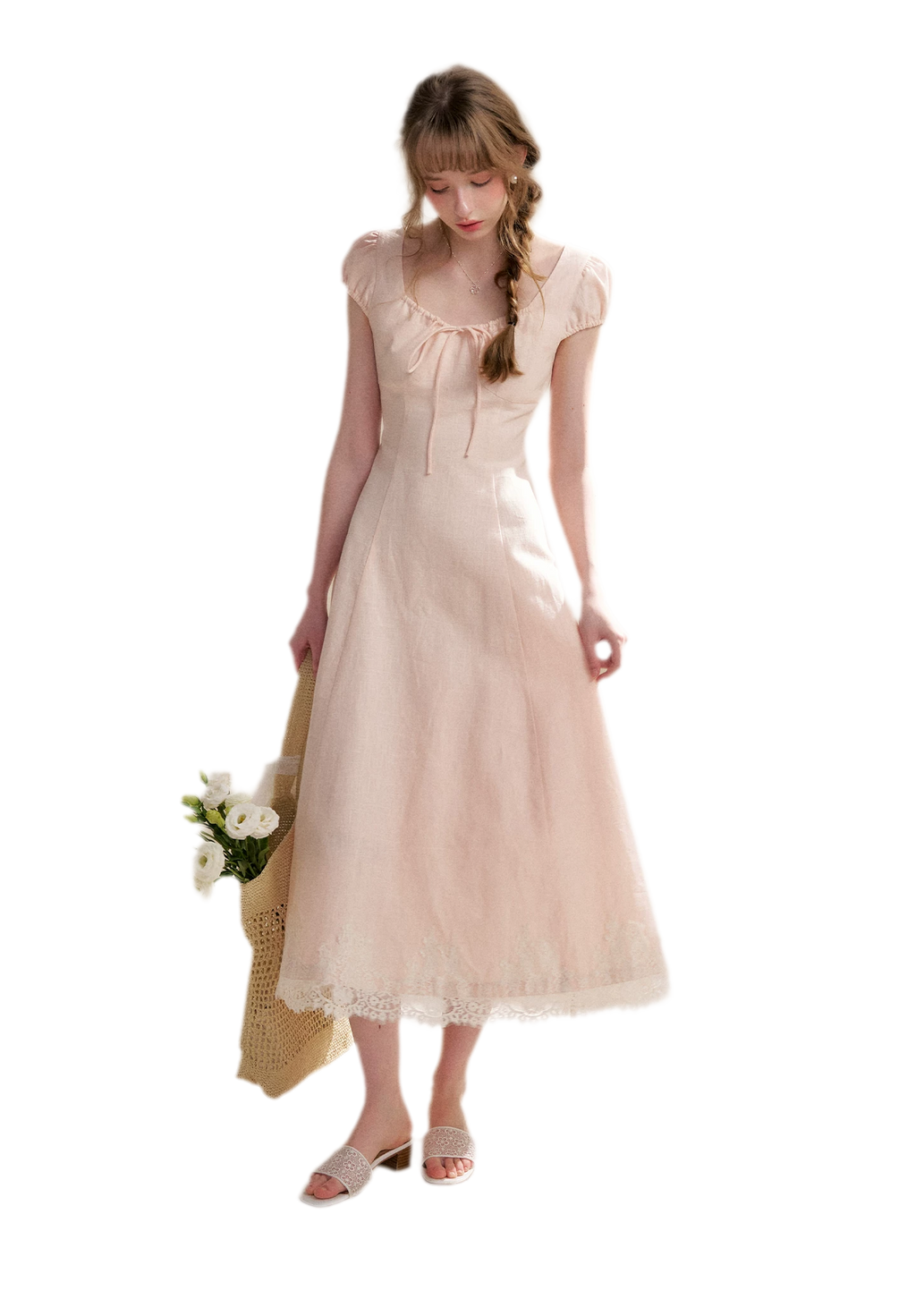 French Lace Long Dress