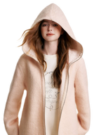 Soft Wool Hooded Jacket