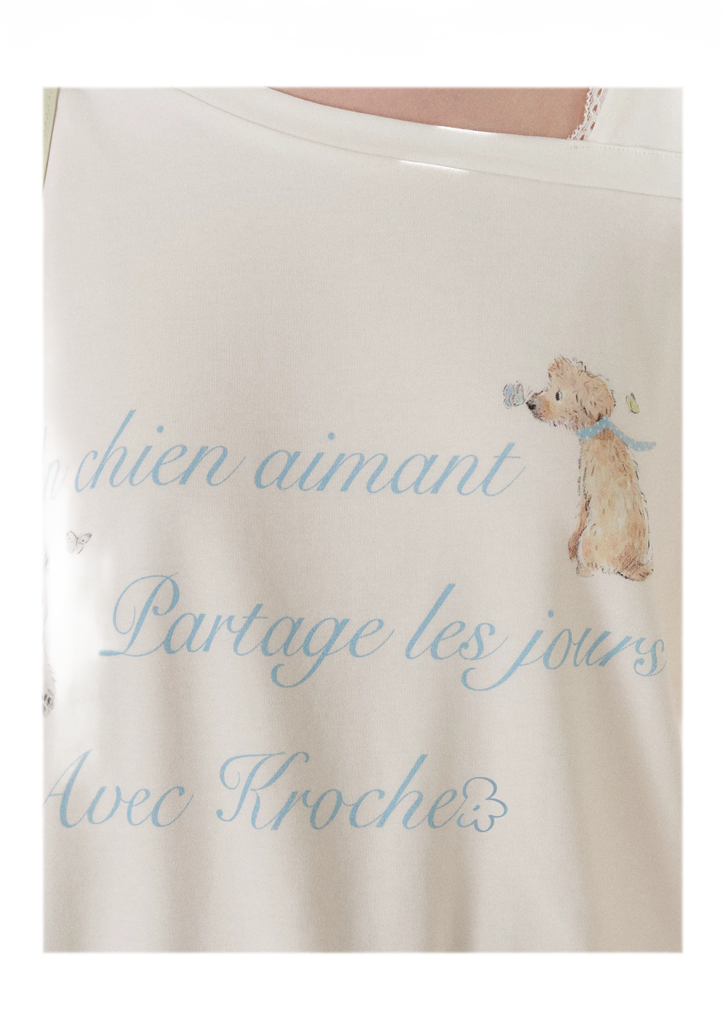 Modal Cotton Lace Tee