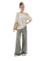 Sparkling Galaxy Wide-Leg Jeans