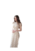 Misty Lilac Cotton Maxi Dress