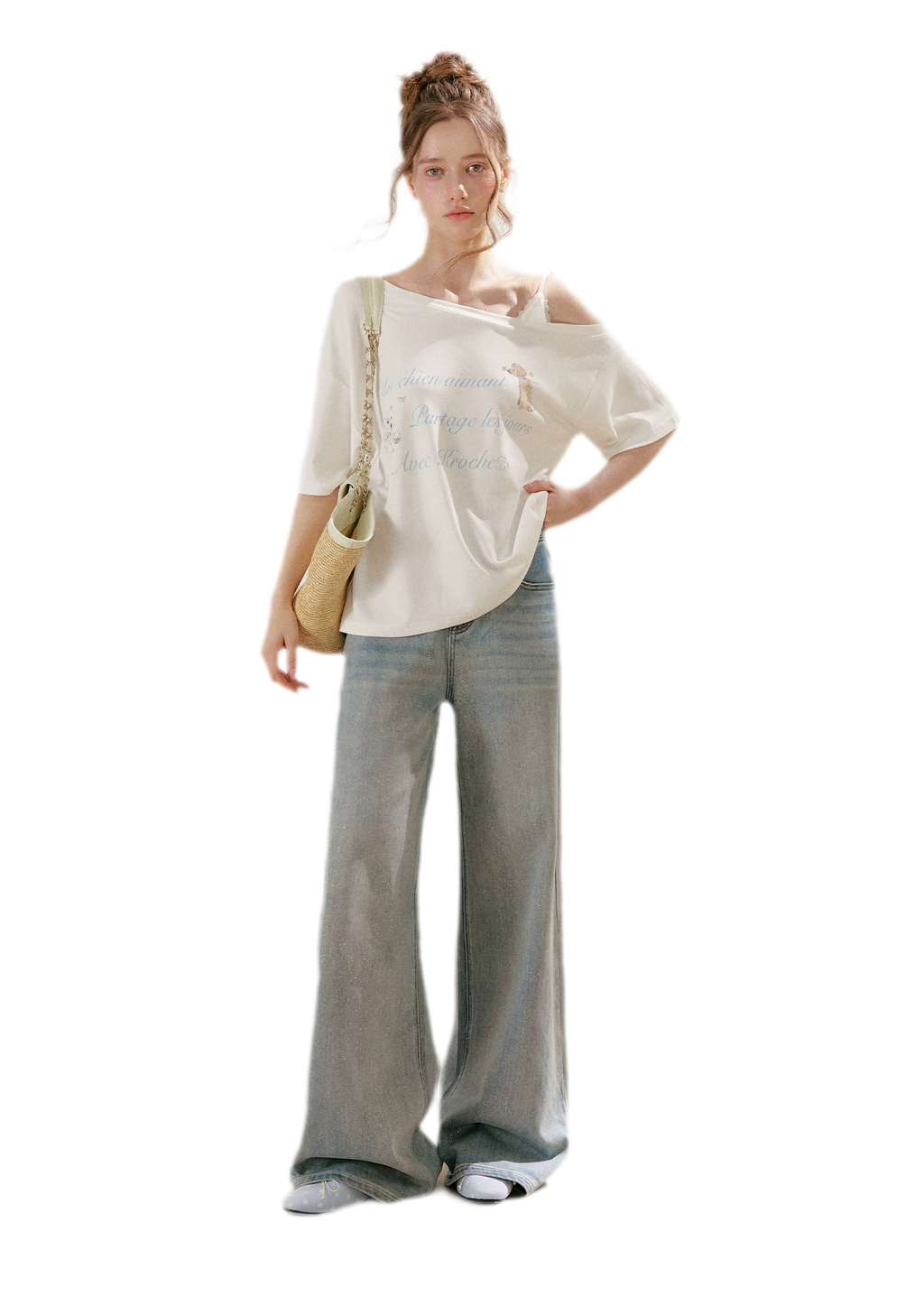 Modal Cotton Lace Tee
