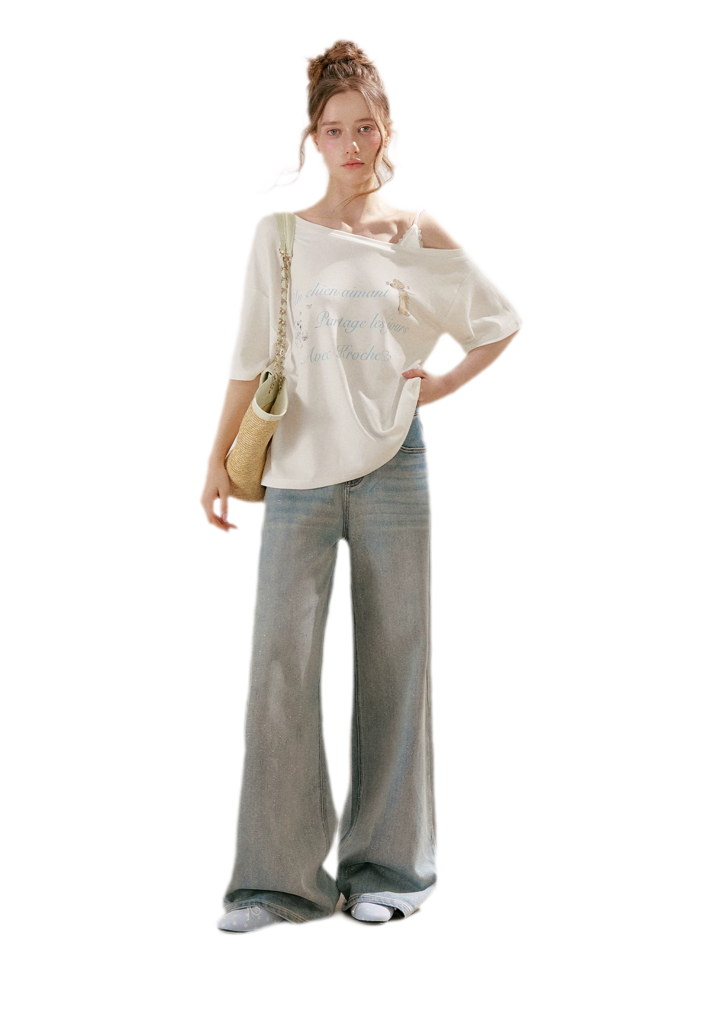 Modal Cotton Lace Tee