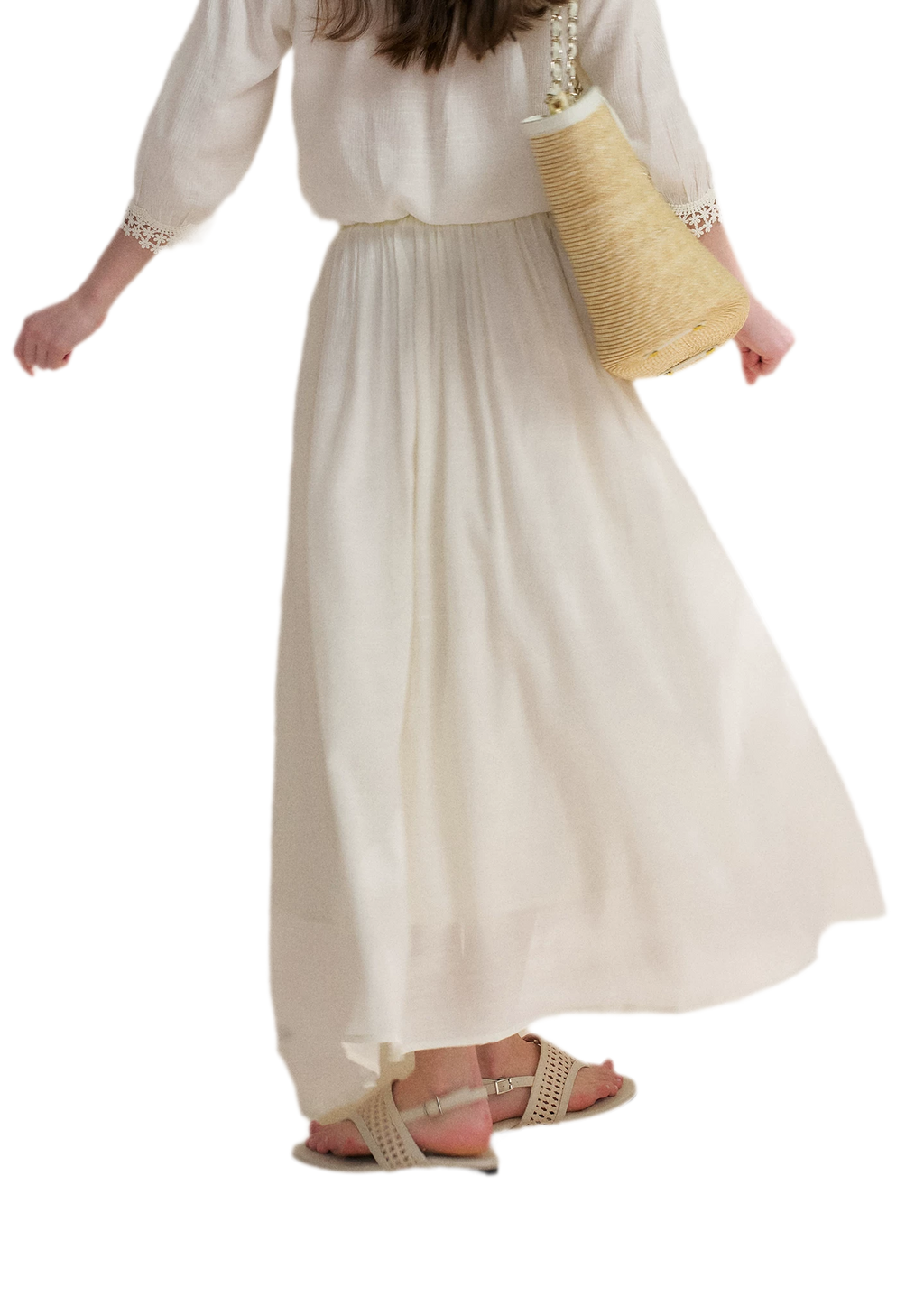 Lace Off-Shoulder Top & Skirt Set
