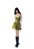 Moss Lace Waist Dress
