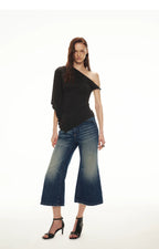Modal Asymmetrical Single-Shoulder Top