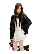 Irregular Cloud White A-line Skirt