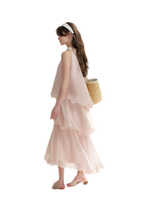 Chiffon Floral Halter Long Dress
